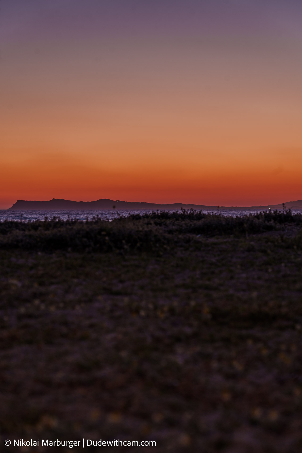 Sunsets Views on the Karavostasi Beach in Greece.