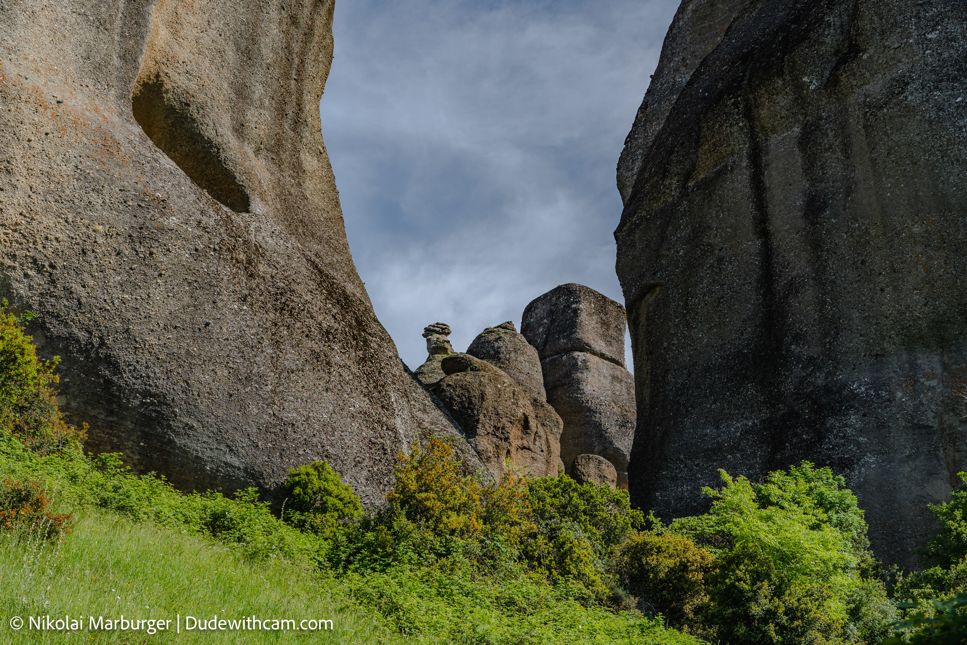 The Meteora is a rock formation in Greece. On top of some those astounding  rock formations are monasteries built, being beautiful nesteld into the rocks