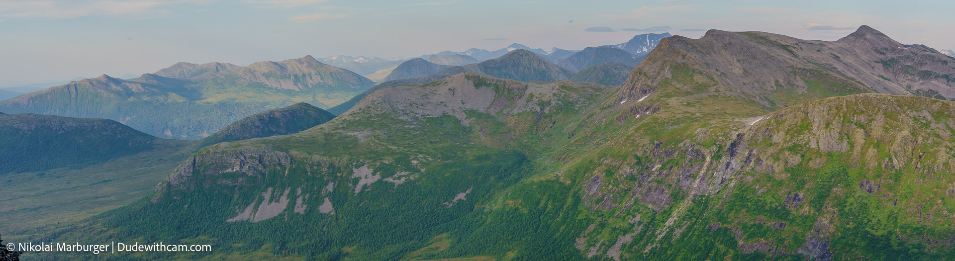 The view from the top of the Tarløysa hike.